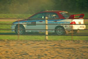 Brad Morris / Doug Nagy Mitsubishi Lancer on SS2.