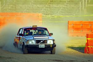 Justin Mason / Cameron Case Volvo 240 on SS1.