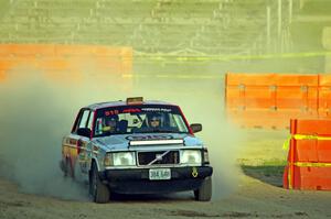 Justin Mason / Cameron Case Volvo 240 on SS1.