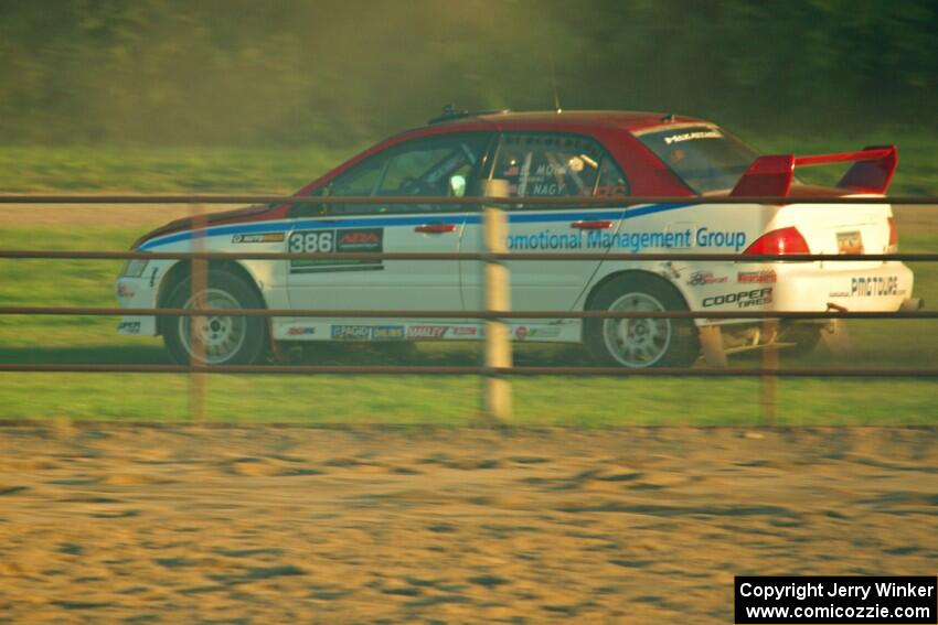 Brad Morris / Doug Nagy Mitsubishi Lancer on SS2.