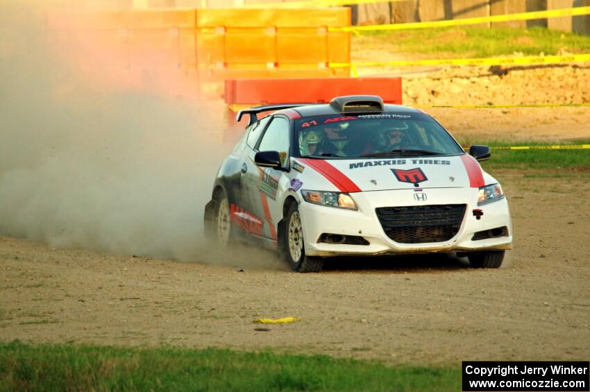 Chris Sladek / Zach Pfeil Honda CRZ on SS1.