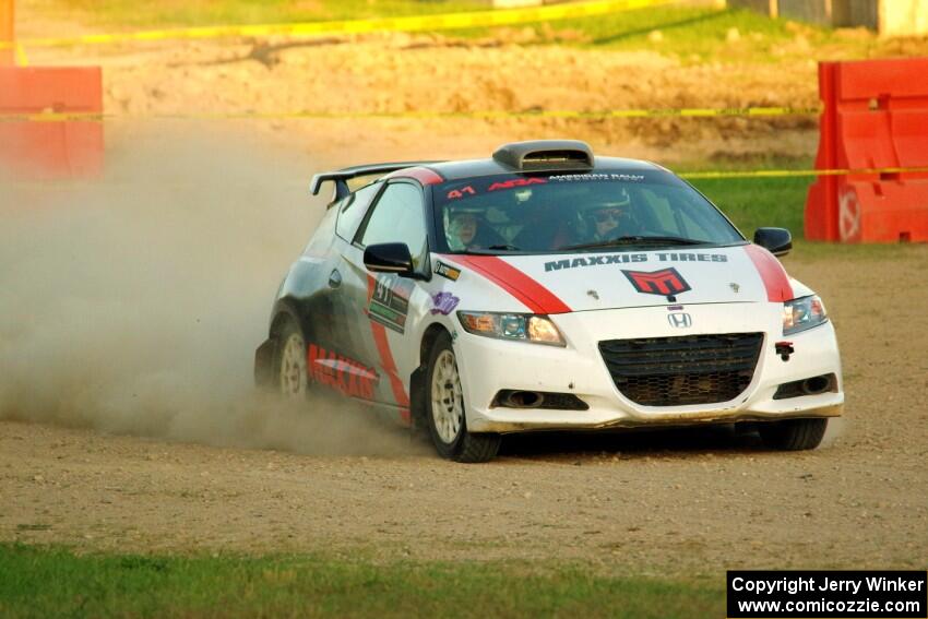 Chris Sladek / Zach Pfeil Honda CRZ on SS1.