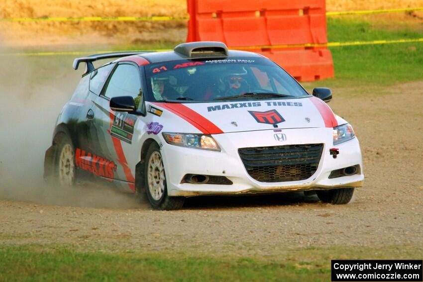Chris Sladek / Zach Pfeil Honda CRZ on SS1.