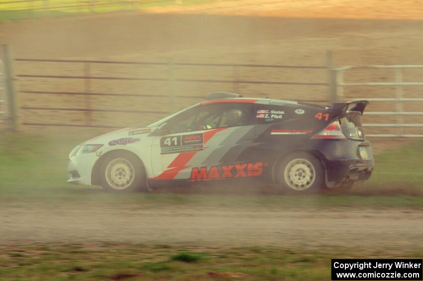Chris Sladek / Zach Pfeil Honda CRZ on SS1.
