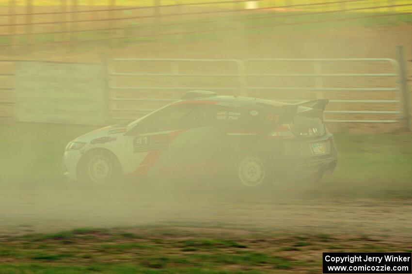 Chris Sladek / Zach Pfeil Honda CRZ on SS1.