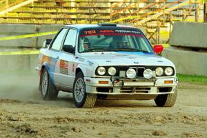 Calvin Cooper / Kelsey Stephens BMW 318is on SS1.