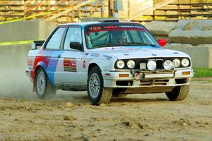 Calvin Cooper / Kelsey Stephens BMW 318is on SS1.