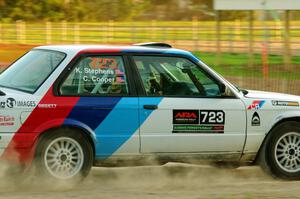 Calvin Cooper / Kelsey Stephens BMW 318is on SS1.