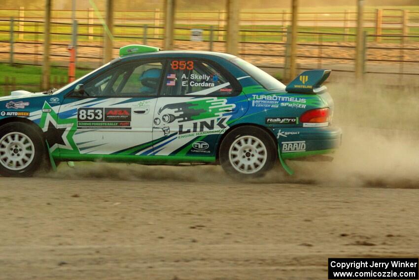 Amanda Skelly / Elizabeth Cordara Subaru Impreza on SS1.