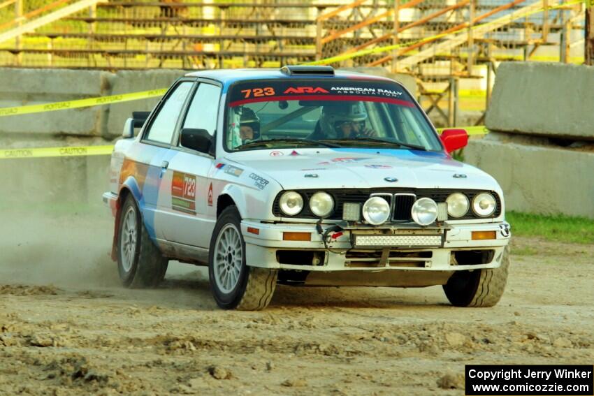Calvin Cooper / Kelsey Stephens BMW 318is on SS1.