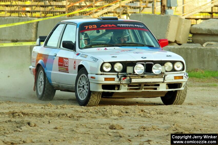 Calvin Cooper / Kelsey Stephens BMW 318is on SS1.