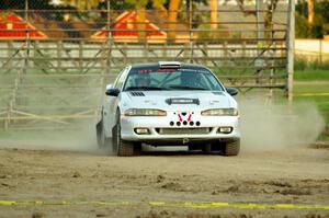 Czarek Kuczaj / David Ma Mitsubishi Eclipse on SS1.