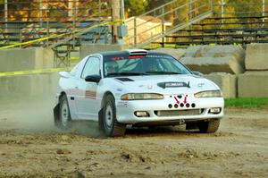 Czarek Kuczaj / David Ma Mitsubishi Eclipse on SS1.