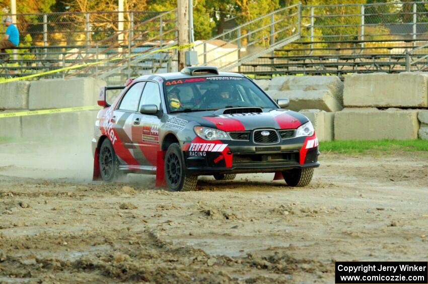 Jovan Kelsey / Mike Lovejoy Subaru WRX on SS1.