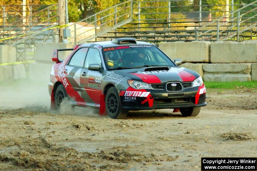 Jovan Kelsey / Mike Lovejoy Subaru WRX on SS1.