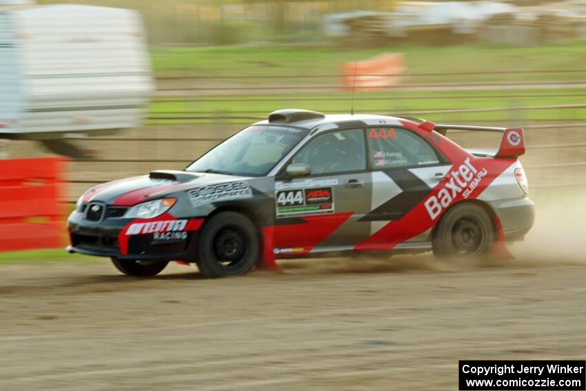 Jovan Kelsey / Mike Lovejoy Subaru WRX on SS1.