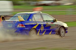 Mike Erickson / Jake Good Mitsubishi Lancer on SS1.