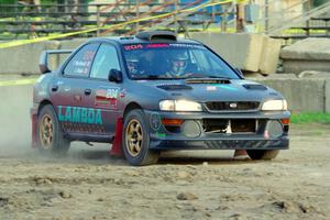 Jared Halpin / Tiffany MacDonald Subaru Impreza on SS1.