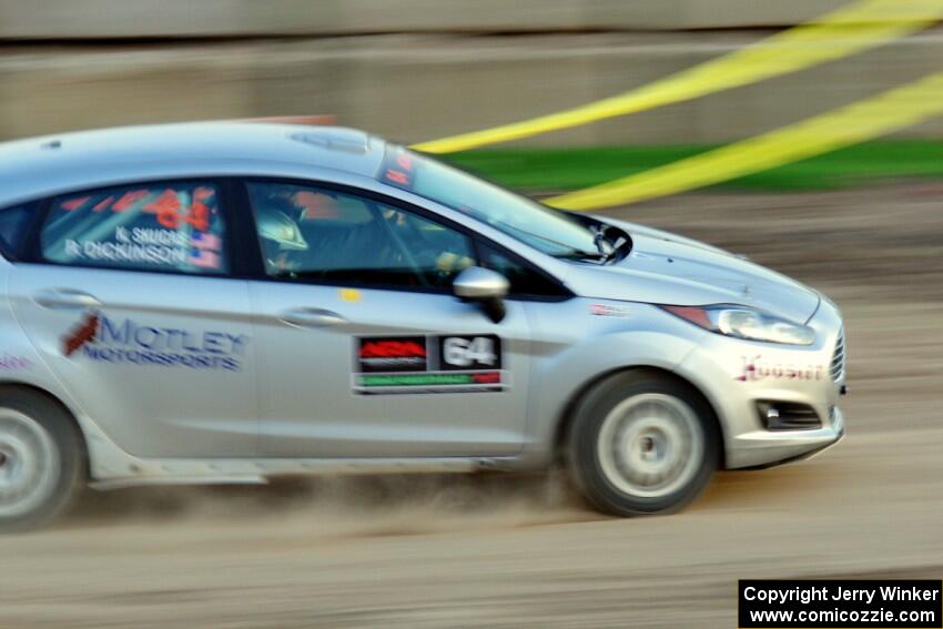 Paul Dickinson / Krista Skucas Ford Fiesta on SS1.