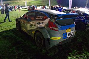 Barry McKenna / Andrew Hayes Ford Fiesta RS at Thursday night's parc expose.