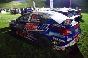 Jeff Seehorn / Cody Crawford Subaru WRX STi at Thursday night's parc expose.