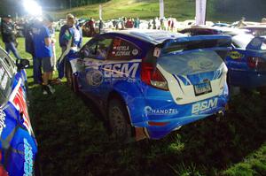 Piotr Fetela / Dominik Jozwiak Ford Fiesta at Thursday night's parc expose.