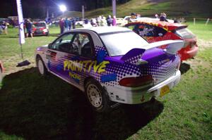 Blake Lind / Tricia Lind Subaru Impreza at Thursday night's parc expose.