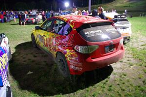 Lauchlin O'Sullivan / Scott Putnam Subaru WRX STi at Thursday night's parc expose.