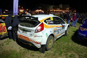 Frank Cunningham / Martin Brady Ford Fiesta at Thursday night's parc expose.