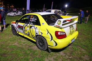 Mark Williams / Steve Harrell Subaru WRX STi at Thursday night's parc expose.