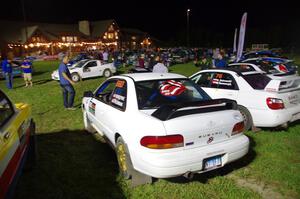 Chuck Surdyke / Colin Vickman Subaru Impreza at Thursday night's parc expose.