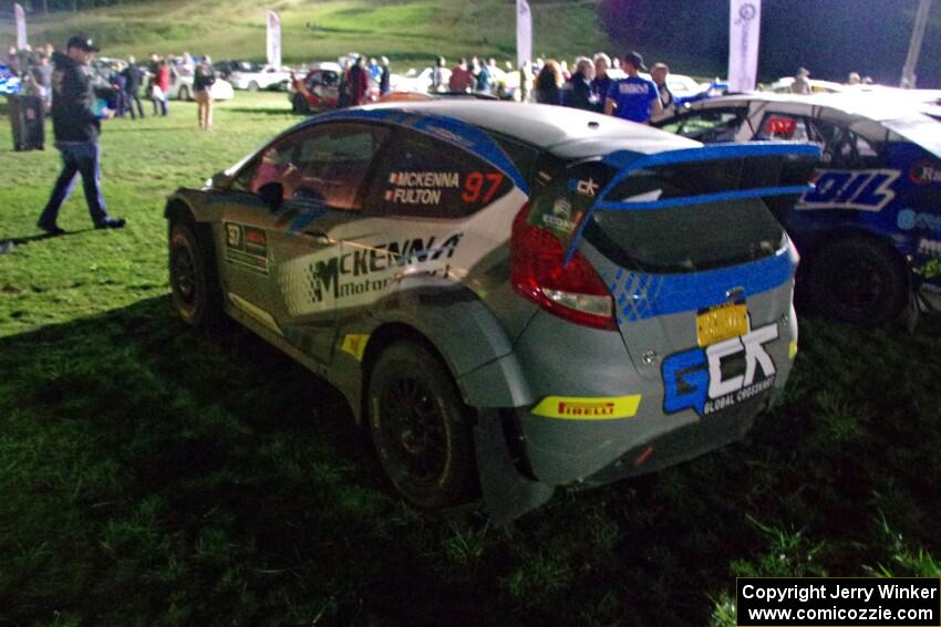 Barry McKenna / Andrew Hayes Ford Fiesta RS at Thursday night's parc expose.