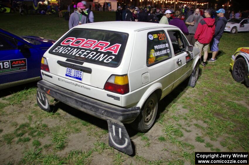 Adam VanDamme / Bryce Proseus VW Golf at Thursday night's parc expose.