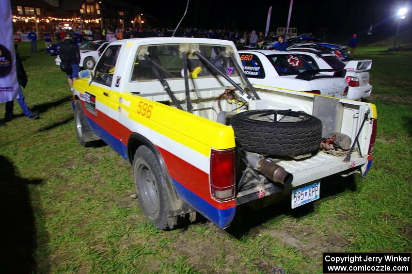 Scott Parrott / Ian Holmes Chevy S-10 at Thursday night's parc expose.