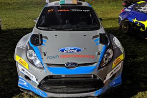 Barry McKenna / Andrew Hayes Ford Fiesta RS at Thursday night's parc expose.