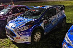 Piotr Fetela / Dominik Jozwiak Ford Fiesta at Thursday night's parc expose.