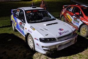 Blake Lind / Tricia Lind Subaru Impreza at Thursday night's parc expose.