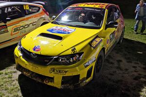 Lauchlin O'Sullivan / Scott Putnam Subaru WRX STi at Thursday night's parc expose.