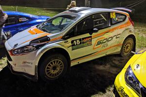 Frank Cunningham / Martin Brady Ford Fiesta at Thursday night's parc expose.