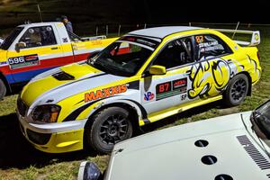 Mark Williams / Steve Harrell Subaru WRX STi at Thursday night's parc expose.