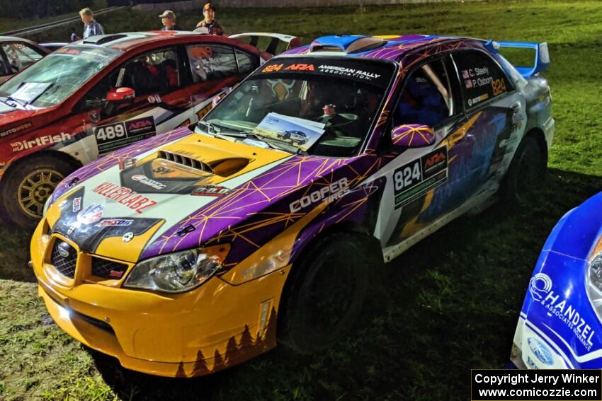 Cameron Steely / Preston Osborn Subaru WRX STi at Thursday night's parc expose.