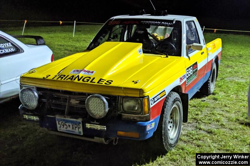 Scott Parrott / Ian Holmes Chevy S-10 at Thursday night's parc expose.