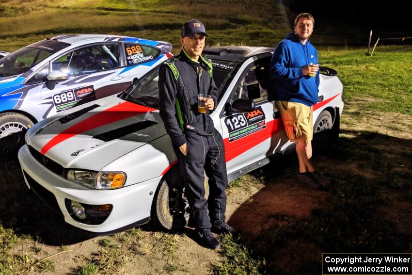 Mike Engle / Danny Norkus Subaru Impreza 2.5RS at Thursday night's parc expose.