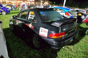 Mark Rue / Kristian Rue Subaru Impreza 2.5RS at Thursday night's parc expose.