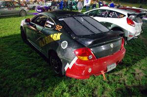 Paul Johansen / Susi Little Hyundai Tiburon at Thursday night's parc expose.