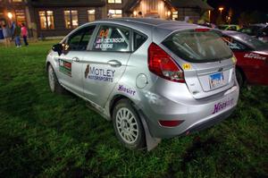 Paul Dickinson / Krista Skucas Ford Fiesta at Thursday night's parc expose.