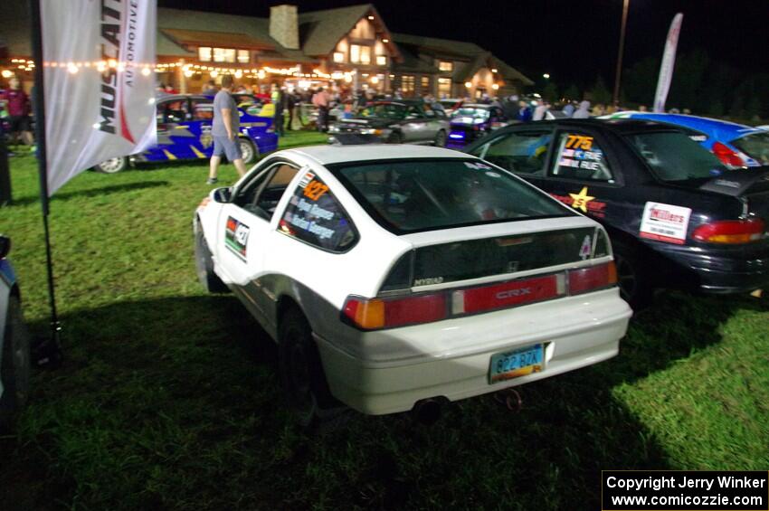 Harlan Goerger / Ryan Raguse Honda CRX at Thursday night's parc expose.