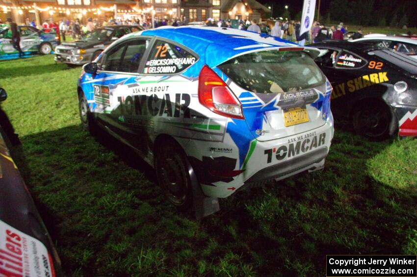 Keanna Erickson-Chang / Alex Gelsomino Ford Fiesta R1+ at Thursday night's parc expose.