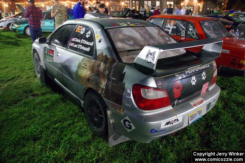 Chris O'Driscoll / Lori O'Driscoll Subaru WRX STi at Thursday night's parc expose.