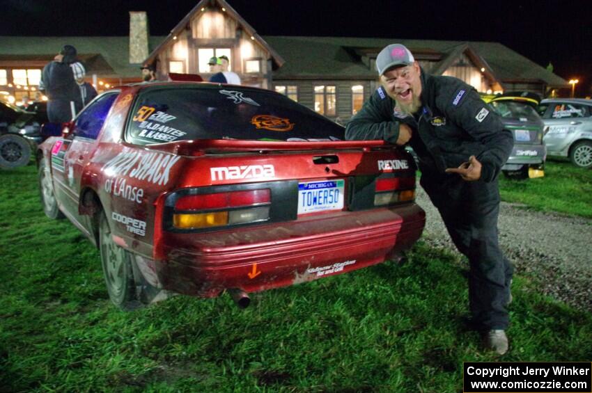 Al Dantes, Jr. / R.J. Kassel Mazda RX-7 LS at Thursday night's parc expose.